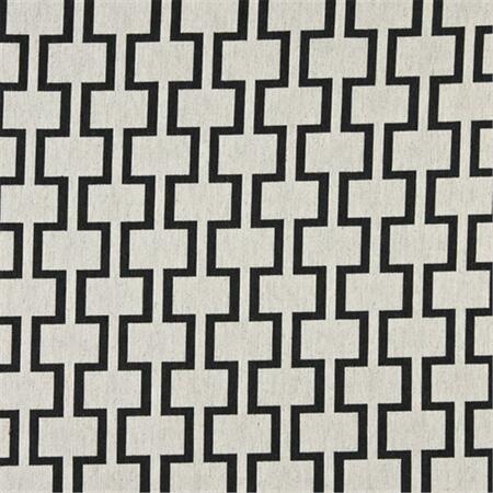 DESIGNER FABRICS 54 in. Wide Midnight And Off White- Modern- Geometric Designer Quality Upholstery Fabric K0002G